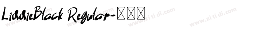 LiddieBlack Regular字体转换